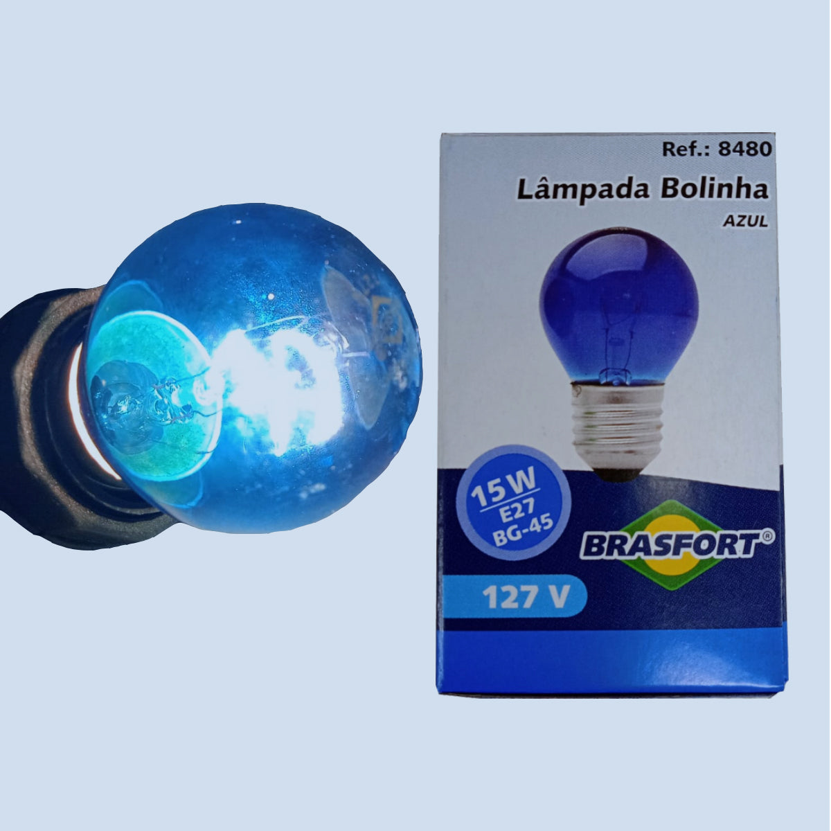 Lampada Bolinha Decorativa Colorida Abajur Festa 15WX127V Mini Bulbo Lustre