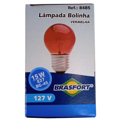 Lampada Bolinha Decorativa Colorida Abajur Festa 15WX127V Mini Bulbo Lustre