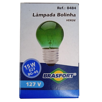 Lampada Bolinha Decorativa Colorida Abajur Festa 15WX127V Mini Bulbo Lustre