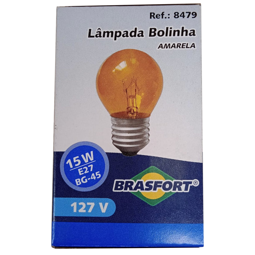 Lampada Bolinha Decorativa Colorida Abajur Festa 15WX127V Mini Bulbo Lustre