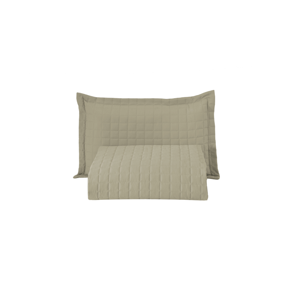 Kit Cobre Leito Matelado Copacabana 2 Peças Solteiro 100% Poliéster Micropercal