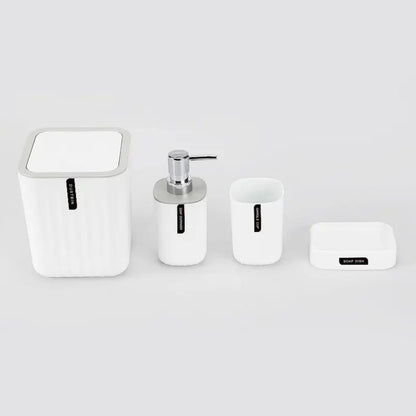 Kit Banheiro Lavabo 4 Peças Resistente e Moderno
