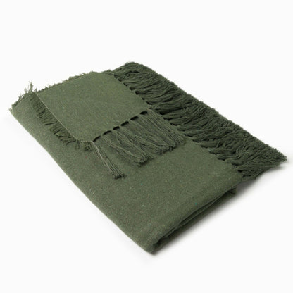 Manta Solid para Sofá de Algodão 1,40x1,80